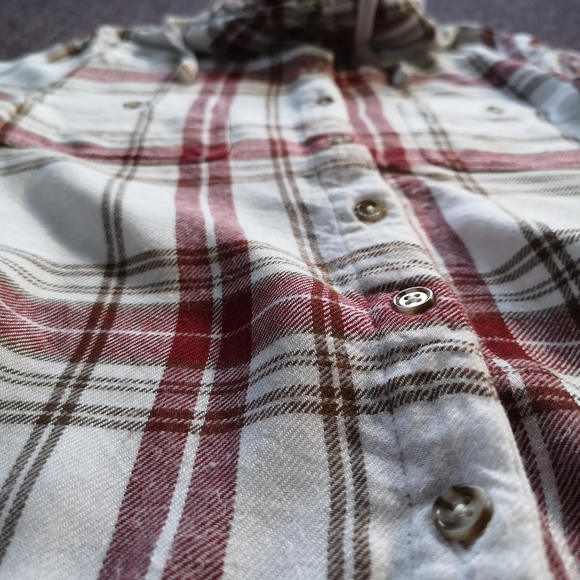 🔵3/$30 Plaid Button Up Longsleeve Hooded Shirt - Picture 13 of 14